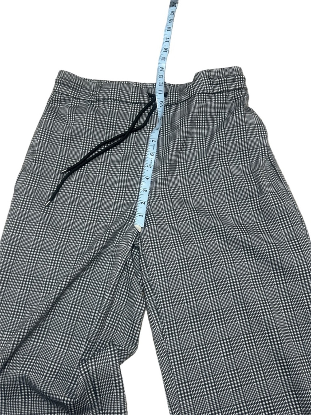 Rachel Zoe black and white Plaid Wide Leg Trousers size medium - Picture 8 of 11